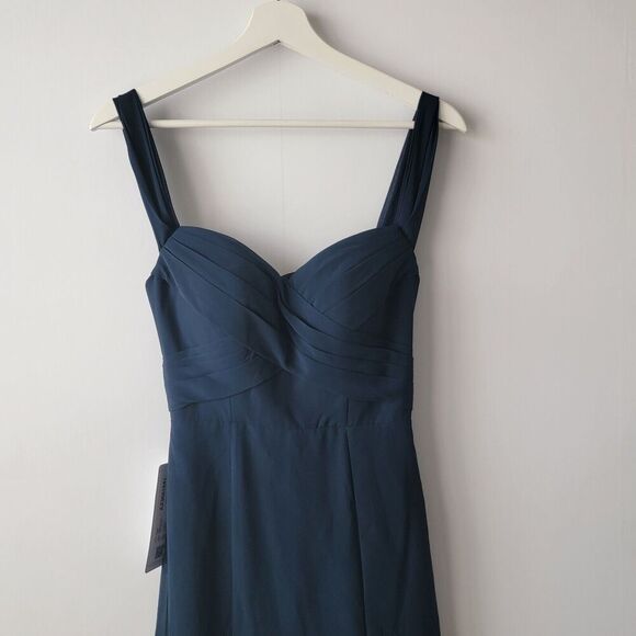 Azazie joretta Sleeveless side slit Back Zip Gown size custom size - Picture 3 of 8